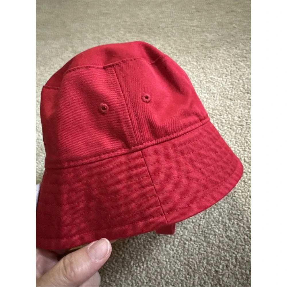 NIKE AIR JORDAN‎ Bucket Hat With Straps, Infant/Toddler Size 2T/4T Gym Red